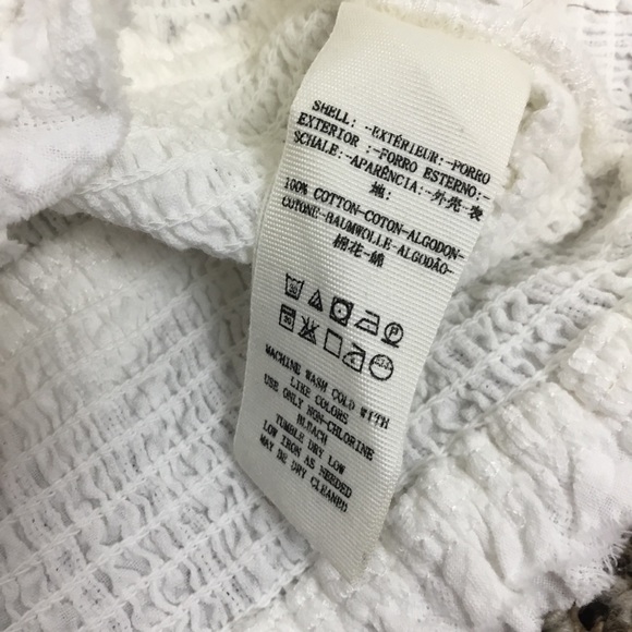 FREE PEOPLE “LOLITA” Pheasant Top in white size S - Picture 10 of 12